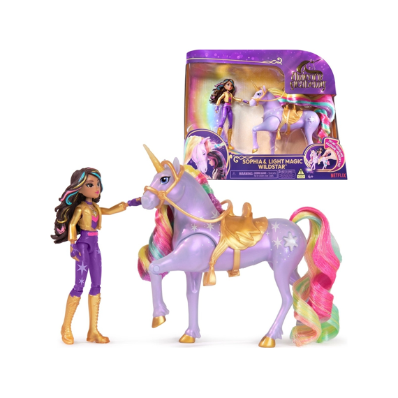 Unicorn Academy Pop Sophia Met Unicorn Wildstar Met Licht 11.5cm En 12.5cm