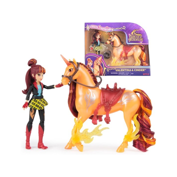 Unicorn Academy Pop Valentina Met  Unicorn Cinder 11.5cm En 12.5cm