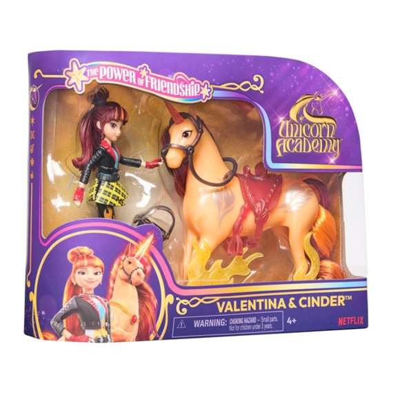 Unicorn Academy Pop Valentina Met  Unicorn Cinder 11.5cm En 12.5cm