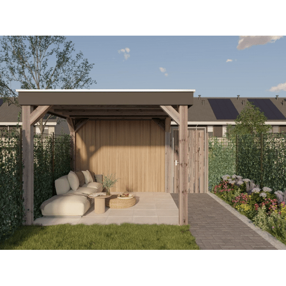 Lattenwand Ayous Karamel 238x14x2cm 5st