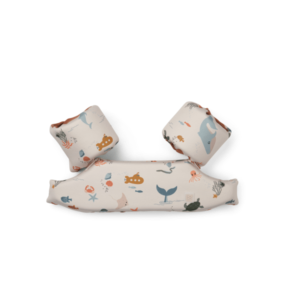 Liewood Darko Printed Zwemgordel Sea Creature / Sandy 11-19 Kg