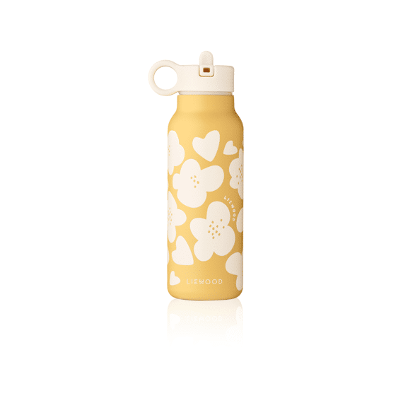 Liewood Falk Drinkfles 350 Ml Flower / Lemon Yellow