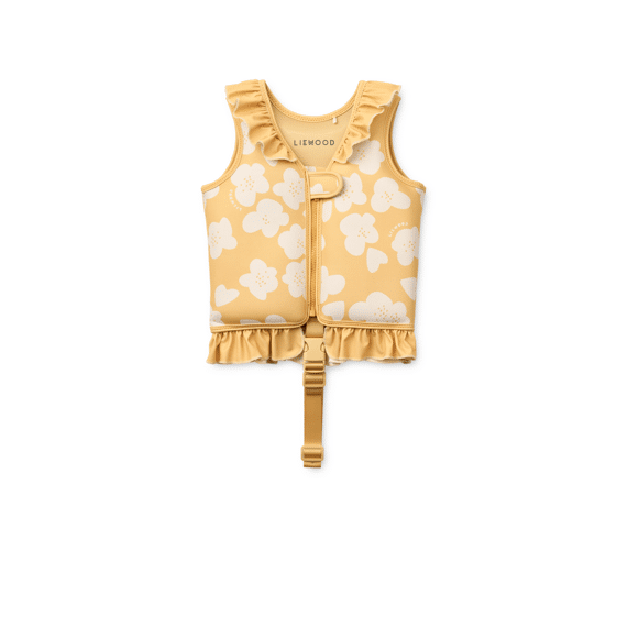 Liewood Dove Zwemvest Met Ruffle Flower / Lemon Yellow 15-19 Kg