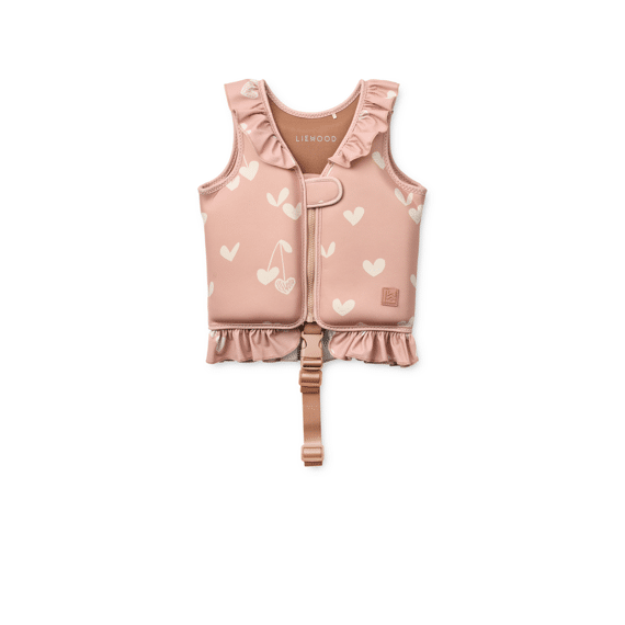 Liewood Dove Zwemvest Met Ruffle Sweethearts / Pale Tuscany 15-19 Kg