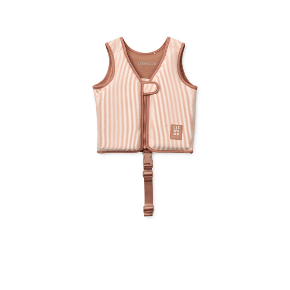 Liewood Dove Seersucker Zwemvest Y/d Stripe Pale Tuscany / Creme De La Creme 15-19 Kg