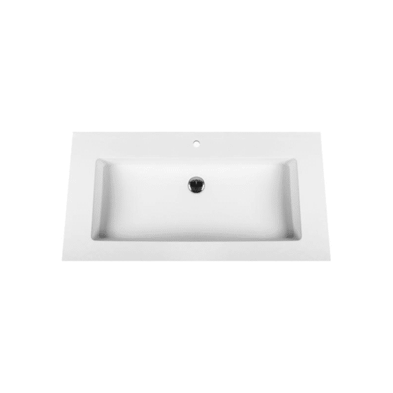Aloni Solid Surface Wastafel (80cm) - Wit