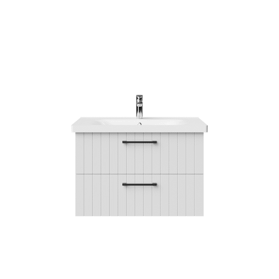 Creavit D10 Wastafelkast Met 2 Laden 80 Cm - Wit