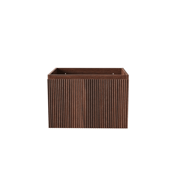 Aloni Ela Wastafelonderkast - 1 Lade - Greeploos - Soft Close - 60x40x45 Cm - Wenge