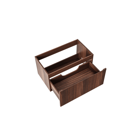 Aloni Ela Wastafelonderkast - 1 Lade - Greeploos - Soft Close - 80x40x45 Cm - Wenge