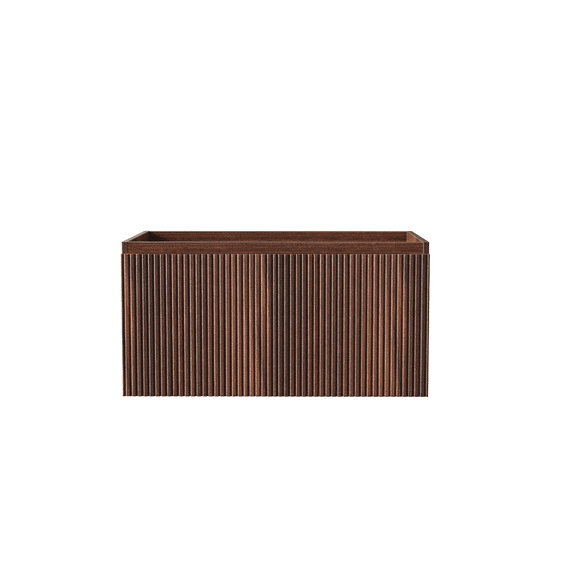 Aloni Ela Wastafelonderkast - 1 Lade - Greeploos - Soft Close - 80x40x45 Cm - Wenge