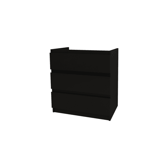 Jupiter Onderkast (80cm) - Zwart