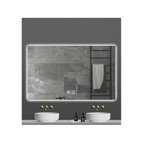 Aloni Queen Led-spiegel Met Verwarming (100x60cm)