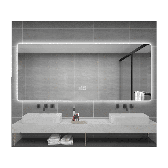 Aloni Queen Led-spiegel Met Verwarming (160x60cm)