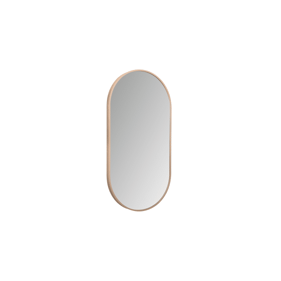 Aloni Ovale Led-spiegel Met Verwarming (100x50cm) Geborsteld Koper