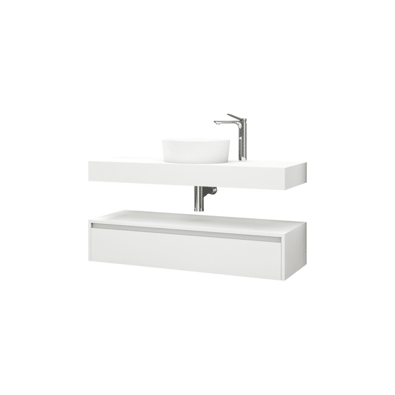 Aloni Lina Onderkast (120cm) - Mat Wit