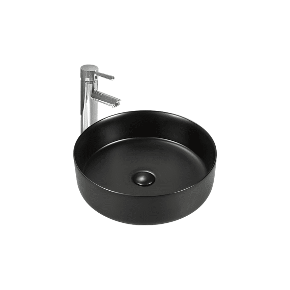 Aloni Fira Waskom -  Keramiek - 36x12.5x36 Cm - Mat Zwart