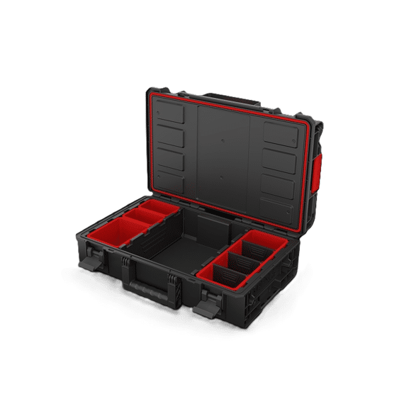 Qbrick Werkkoffer Stapelbaar Met Bovenvakjes 585x385x190mm