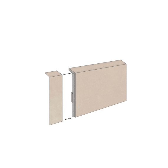 Rigid Plint Limestone 1200x12x60mm 2.40m