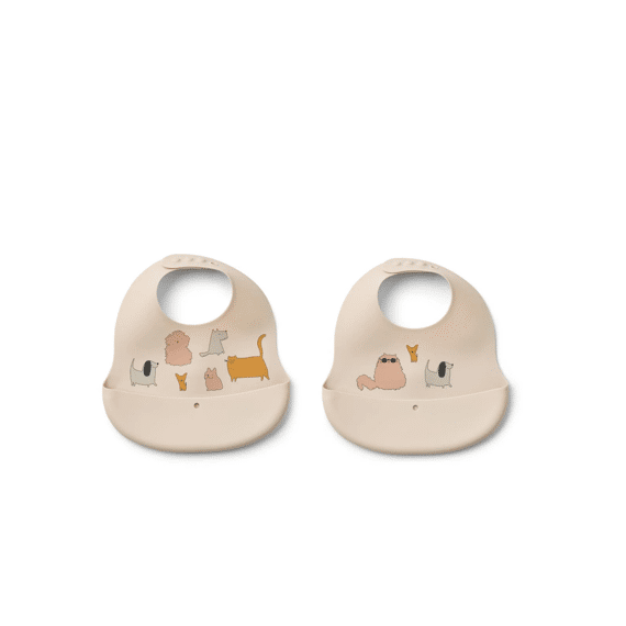 Liewood Ember Slab 2-pack Artic Cats And Dogs/sandy