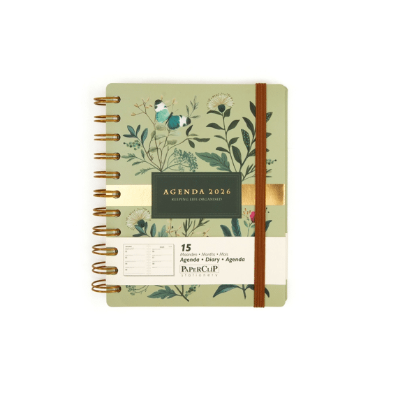 Paperclip Flexi Cover Agenda Botanica