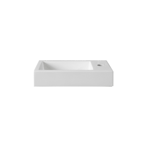 Aloni Fontein - Zonder Overloop -  Kunstmarmer - 40x10x22,5cm - Mat Wit