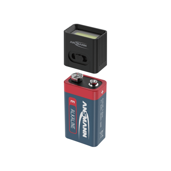 Praktisch En Handig Minilampje Met 3w Cob-led Werkt Op Een Batterij Van 9 V