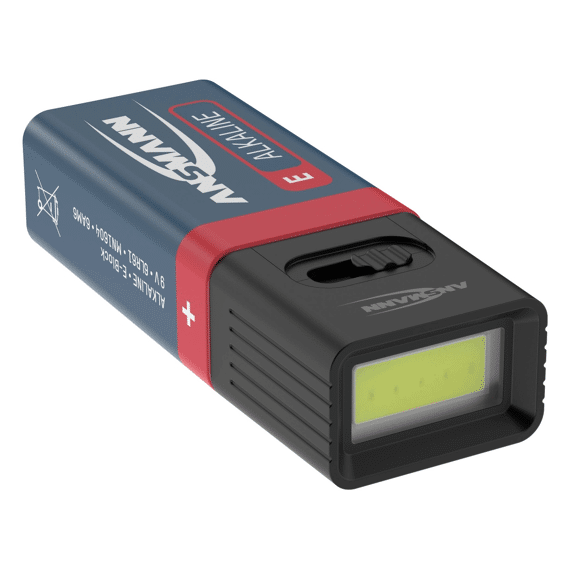 Praktisch En Handig Minilampje Met 3w Cob-led Werkt Op Een Batterij Van 9 V