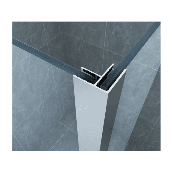 Eco Zijwand Met Hoekprofiel 8 Mm - 300*2000 Mm