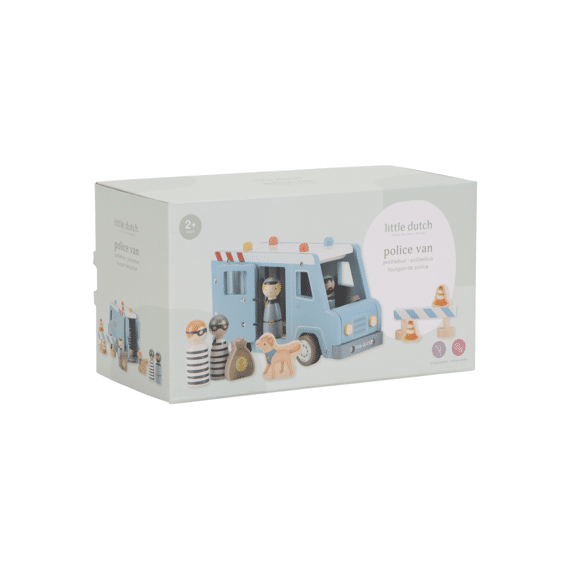 Little Dutch Houten Politiewagen Met Pegdolls