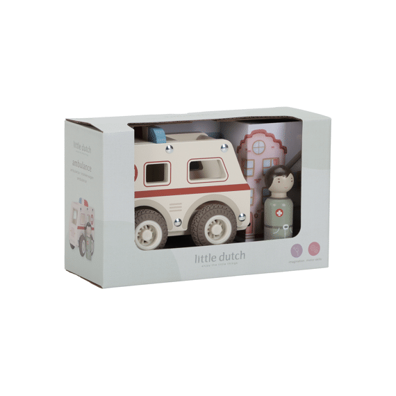 Little Dutch Houten Ambulance Met Pegdoll