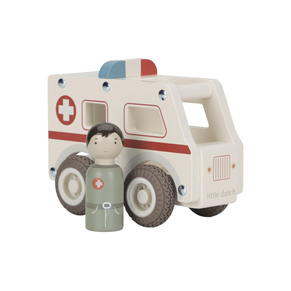 Little Dutch Houten Ambulance Met Pegdoll