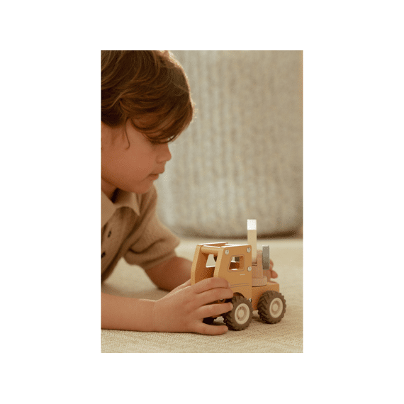 Little Dutch Houten Kraanwagen Met Pegdoll