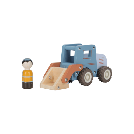 Little Dutch Houten Bulldozer Met Pegdoll