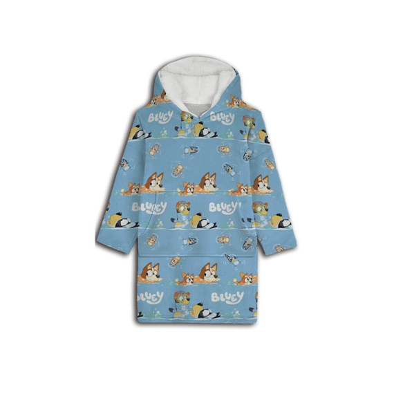 Sweat Poncho Bluey 7-14 Jaar
