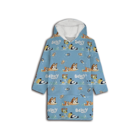 Sweat Poncho Bluey 3-7 Jaar
