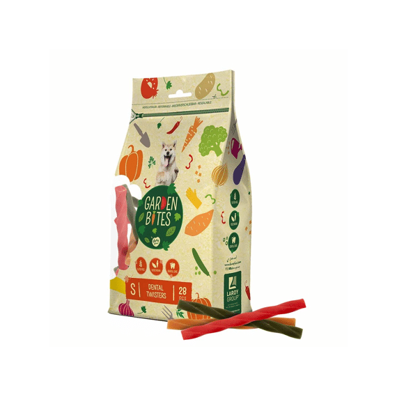 Garden Bites Dental Twisters Xl-25cm-3st Meerkleurig