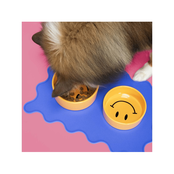 Eetkom Smiley S-430ml-13.5x13.5x5cm Geel