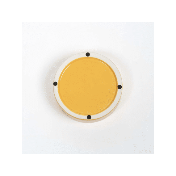 Eetkom Smiley M-750ml-15.5x15.5x6cm Geel