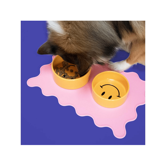 Eetkom Smiley L-1150ml-17.5x17.5x7cm Geel