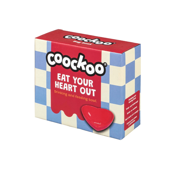 Eetkom Eat Your Heart Out 480ml-16.5x13.5x6cm Rood