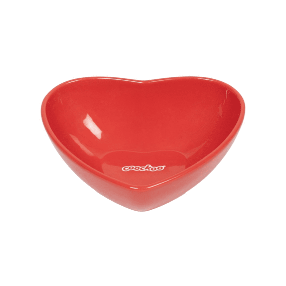 Eetkom Eat Your Heart Out 480ml-16.5x13.5x6cm Rood