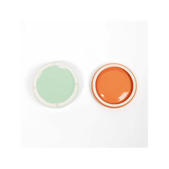 Eetkom Funky Feeding 50/280ml-13.5x13.5x6cm Groen/oranje