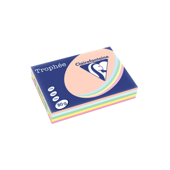 Trophee A4 80g 500vel Pastelkleuren