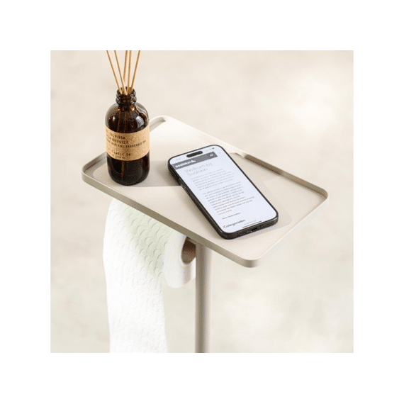 Sealskin Brix Toiletbutler Met Planchet Greige