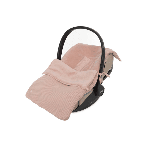 Jollein Voetenzak Autostoeltje 0+ Basic Knit Wild Rose
