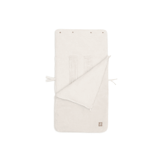 Jollein Voetenzak Autostoeltje 0+ Cloudy Rib Oatmeal