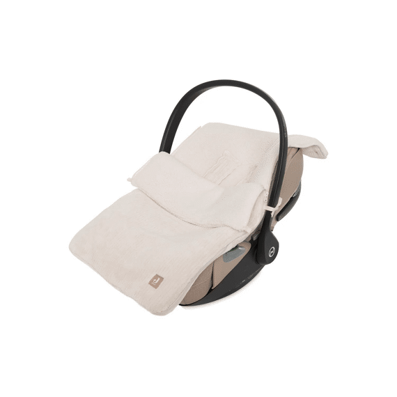Jollein Voetenzak Autostoeltje 0+ Cloudy Rib Oatmeal