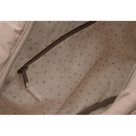 Jollein Luiertas Embossed Lily Milky Coffee