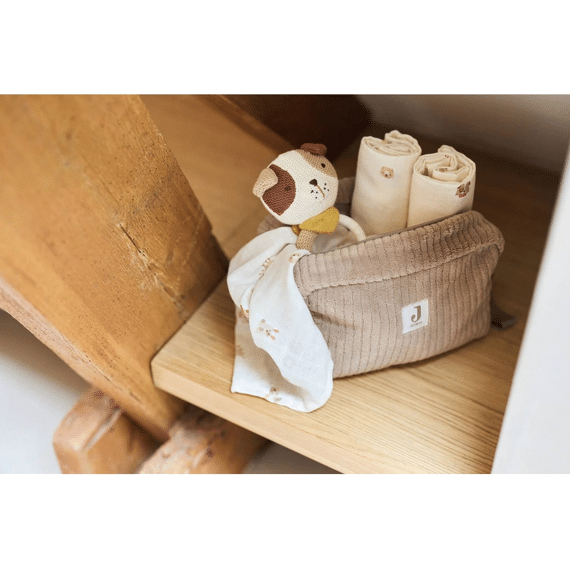 Jollein Toiletzakje Cloudy Rib Milky Coffee