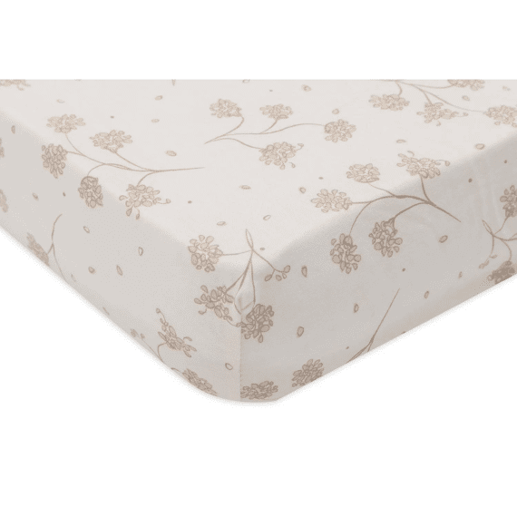 Jollein Hoeslaken 40/50x80/90 Jersey Leafy Dreams